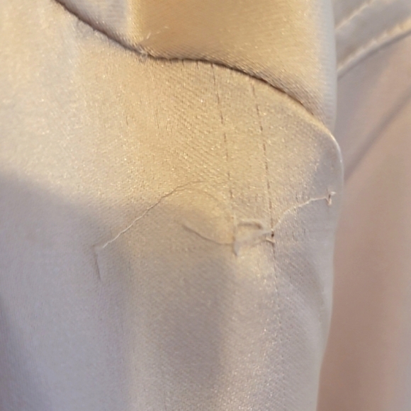 Rachel Zoe Cream Buttoned Mandarin Collar Blouse - Picture 7 of 8